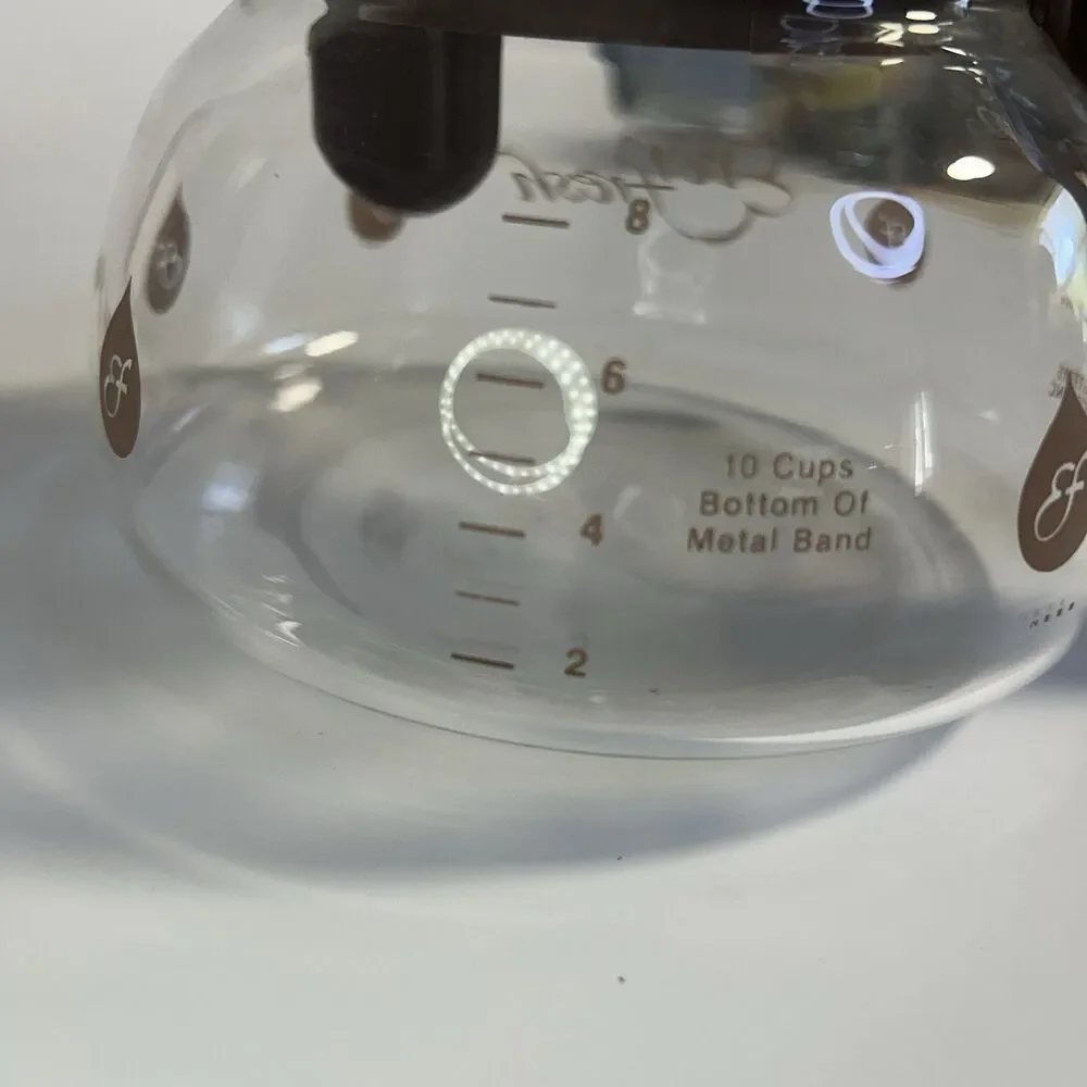 Ever Fresh Pyrex 10 Cup Glass Coffee Pot Easy Pour Top Glass Carafe Replacement